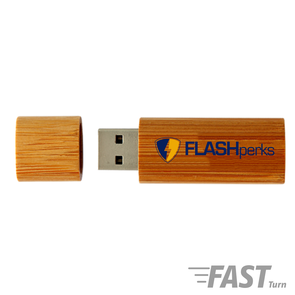 Bonnie Carbonized Bamboo Curved-Edge USB