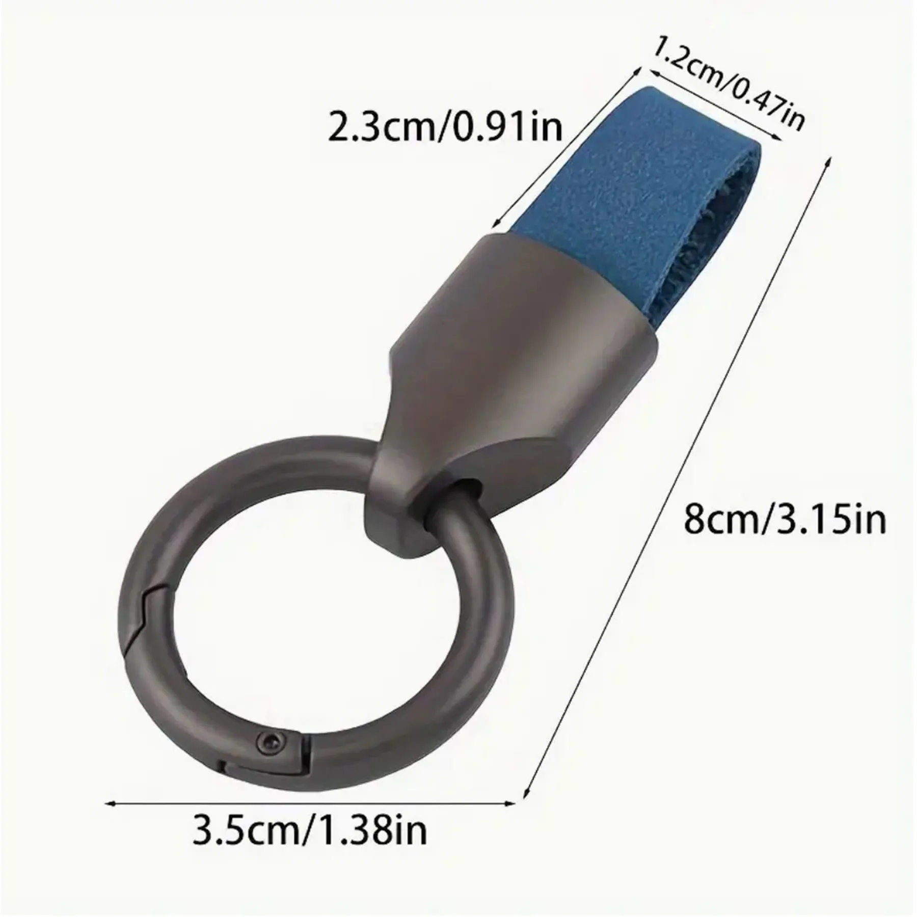 Cowhide Car Keychain 4