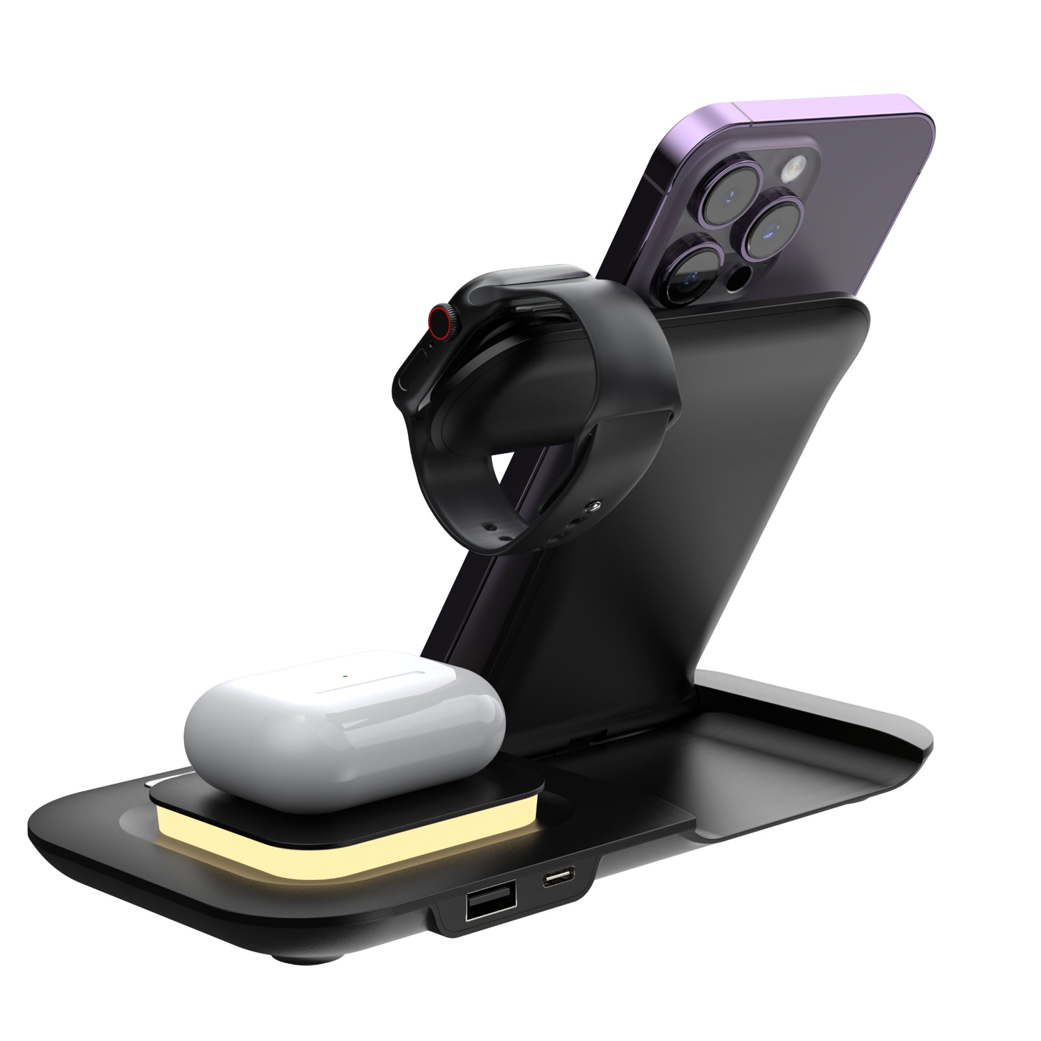 5-in-1 Foldable LED Light Fast Wireless Charger 4