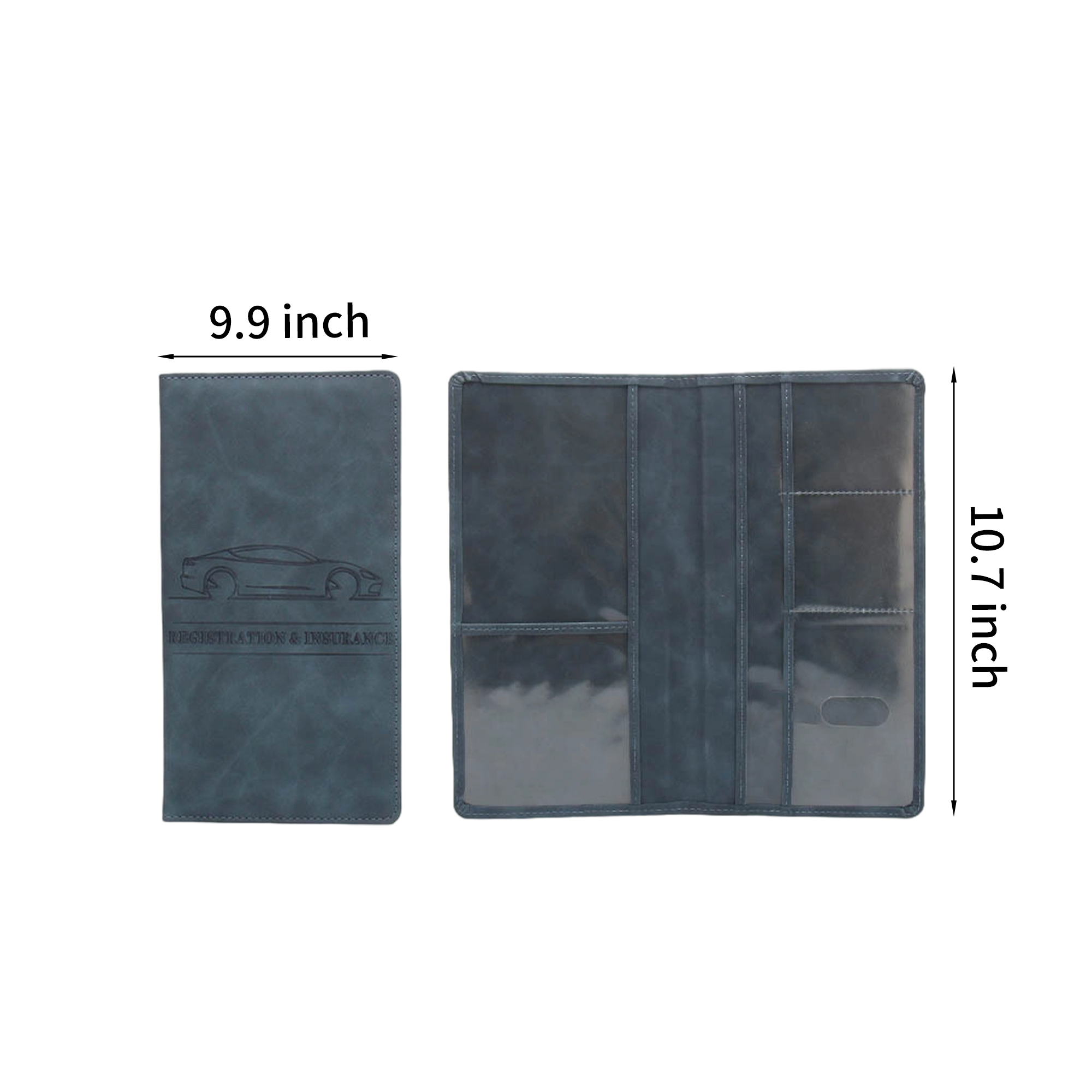 PU Leather Car Insurance Card Organizer Wallet 3
