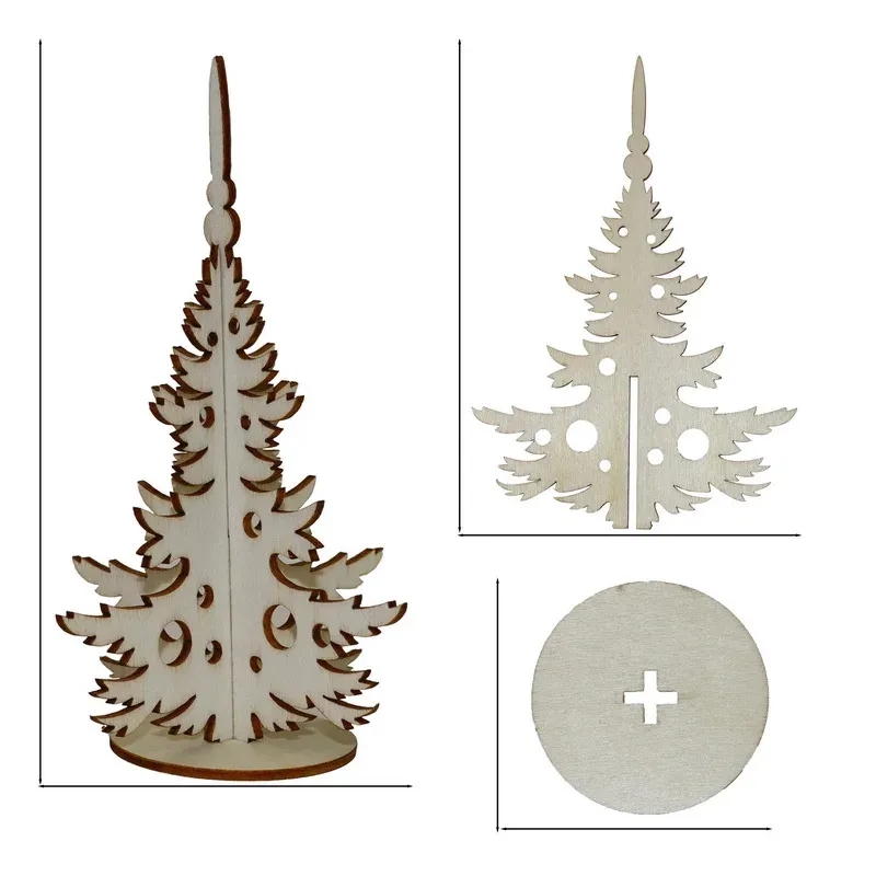 Custom 3D Laser-Cut Christmas Decorations 6