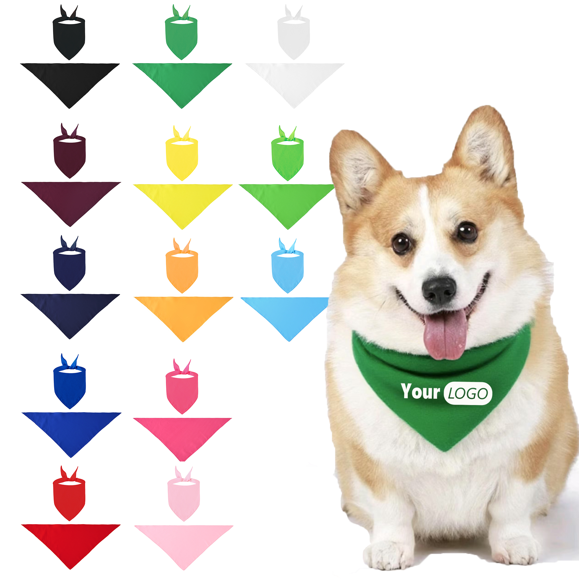 Polyester Pet Bandana MOQ 20 2