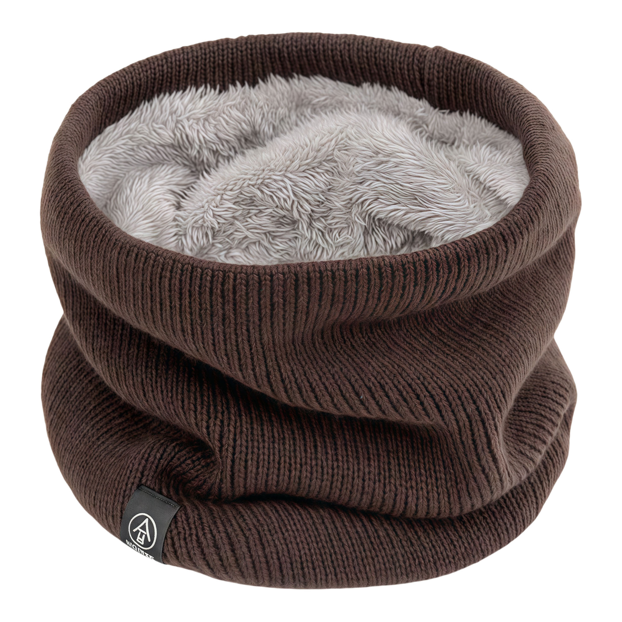 Winter Neck Warmer Scarf Fleece Lined Knit Stretchy Cowl for Cycling Cold Weather 6