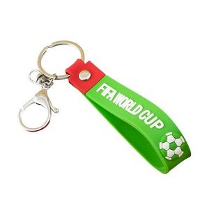 World Cup Football PVC Keychain With Key Ring Design 31