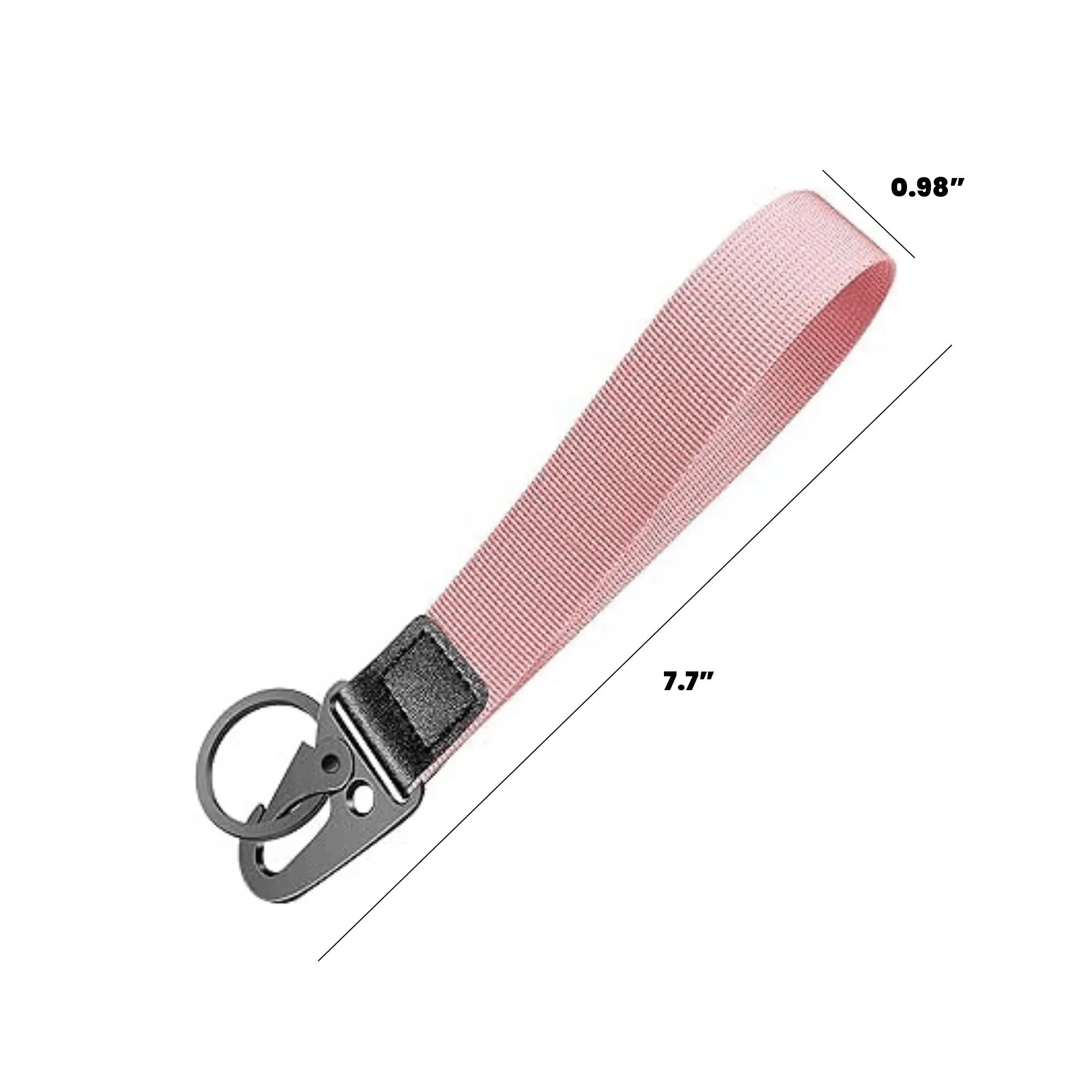 Sublimation Logo Polyester Keychain Lanyard with Buckle 7