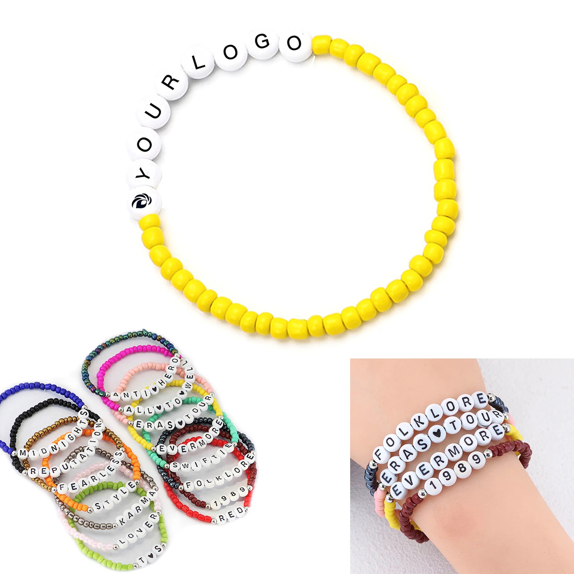 Custom Bohemian Stackable Bead Bracelet 1