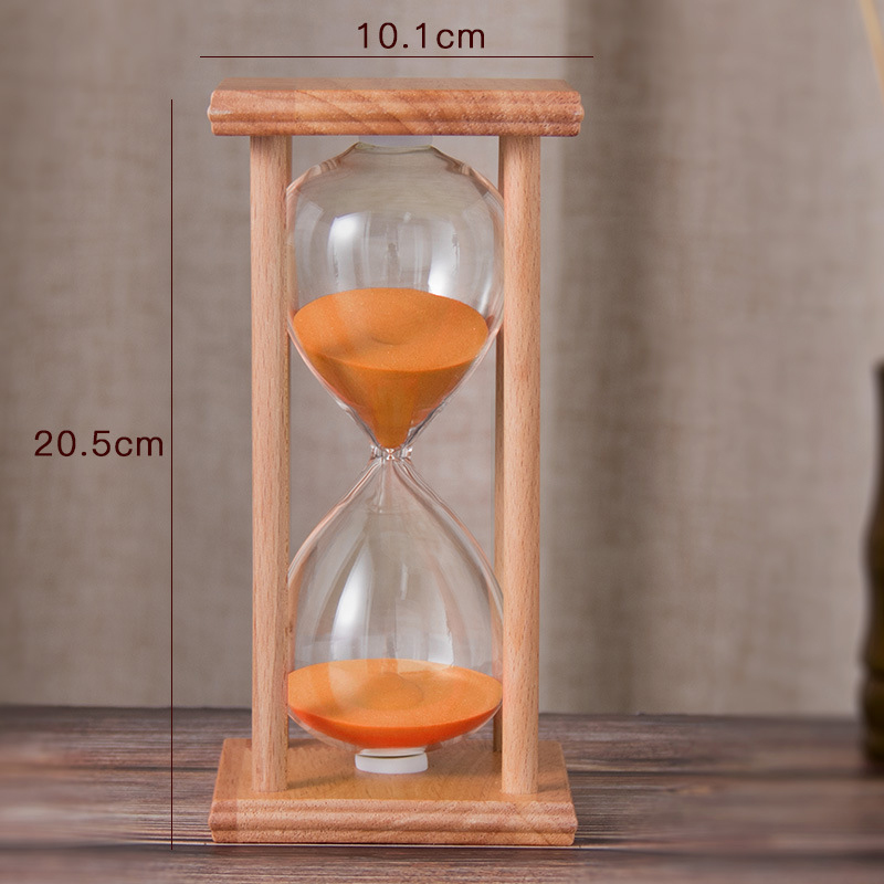 Large Wooden Sandglass Timer Decoration 45 and 60 Minutes 5