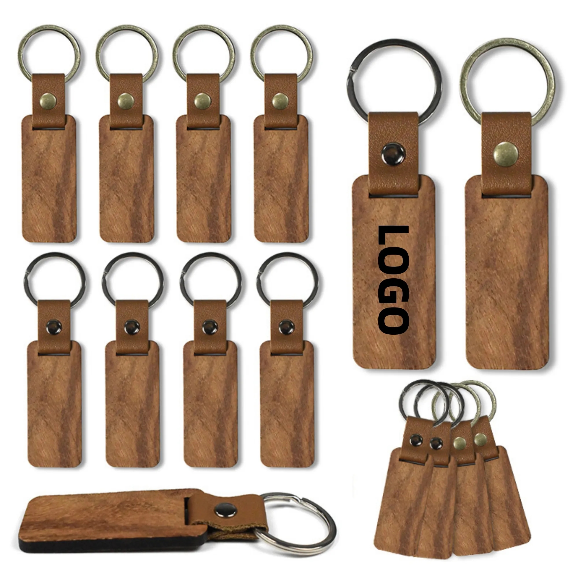 Custom Blank Wooden Keychain 2