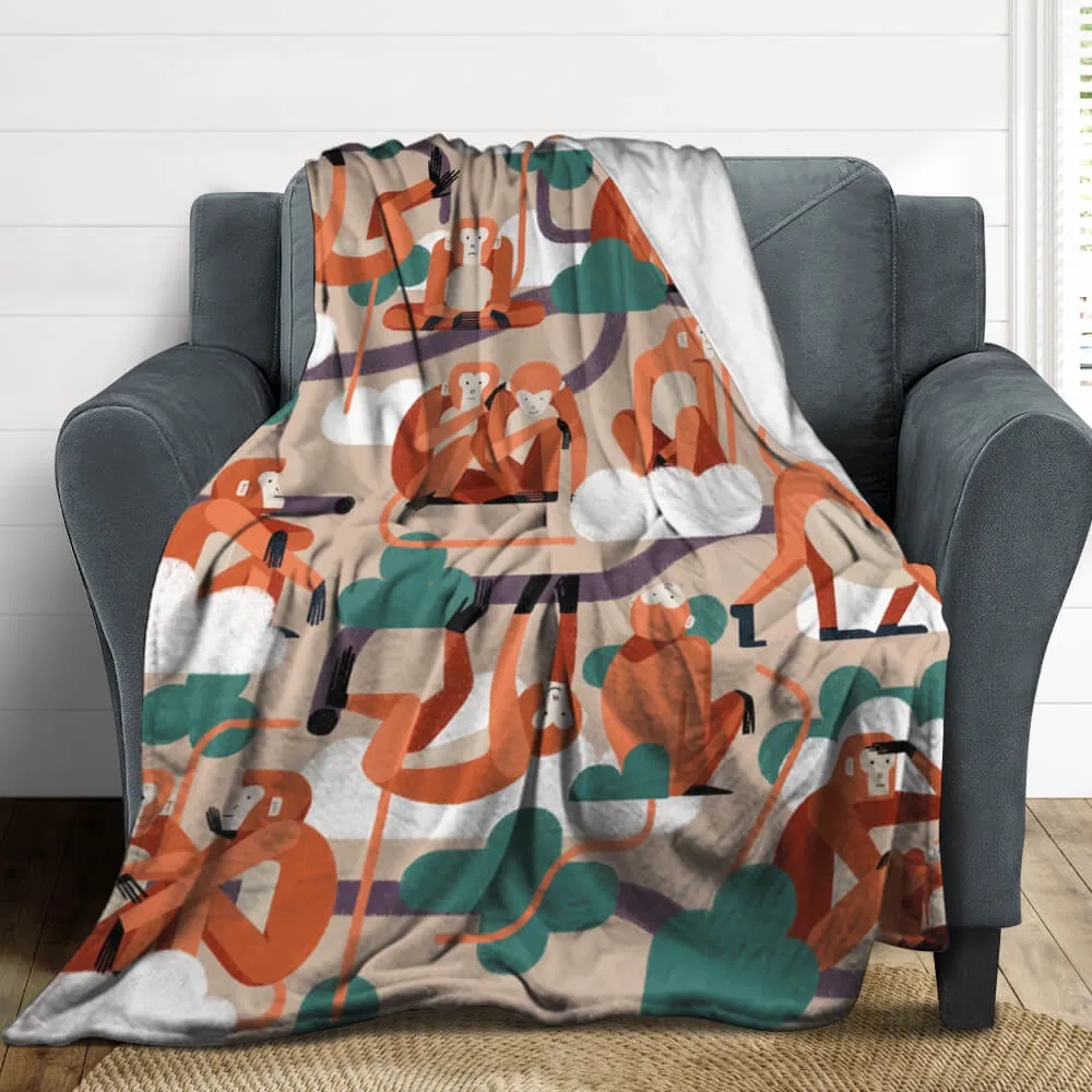 Custom Printed Flannel Blanket 50" x 60" 5