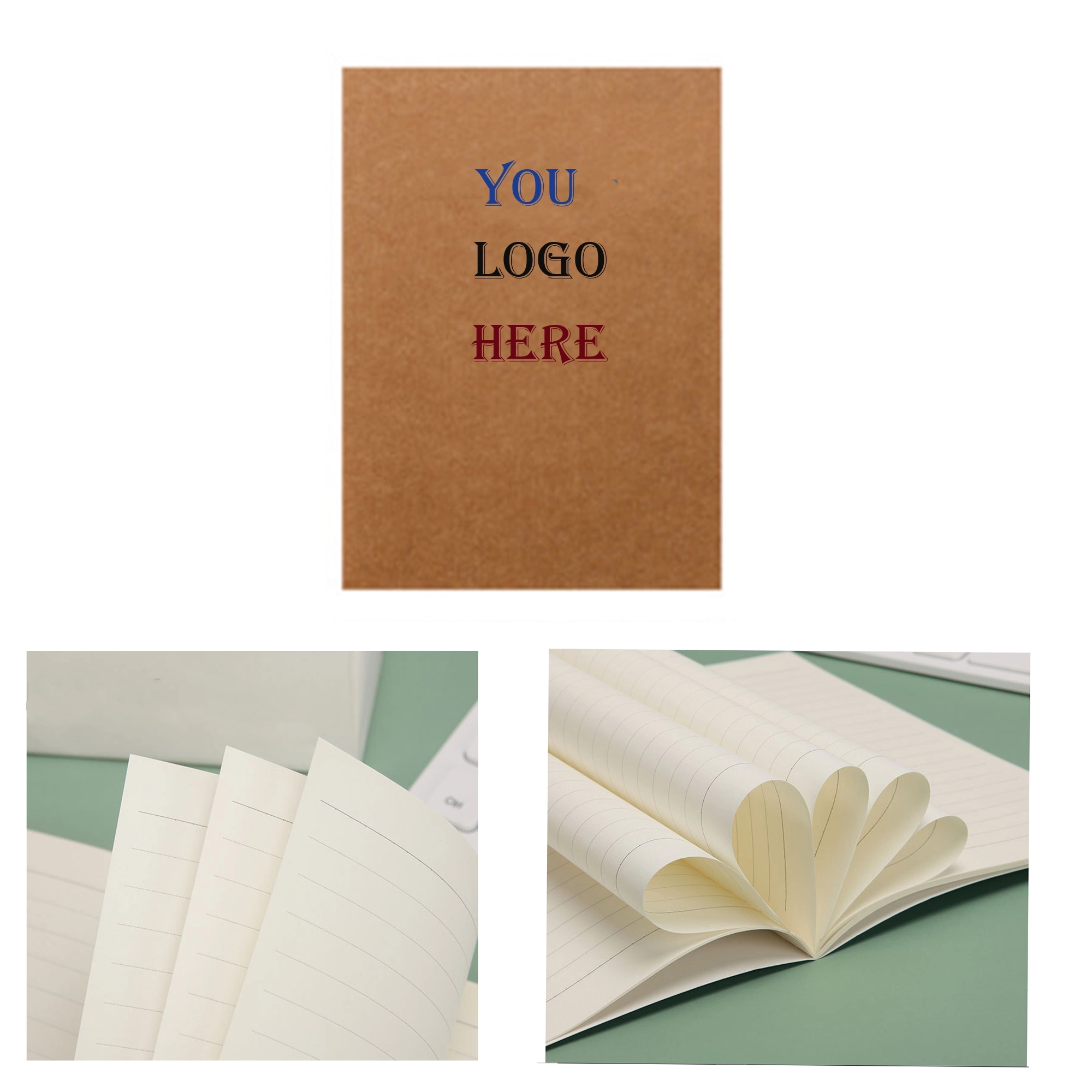 Color-Pop Recycled Kraft Paper Notebook 4