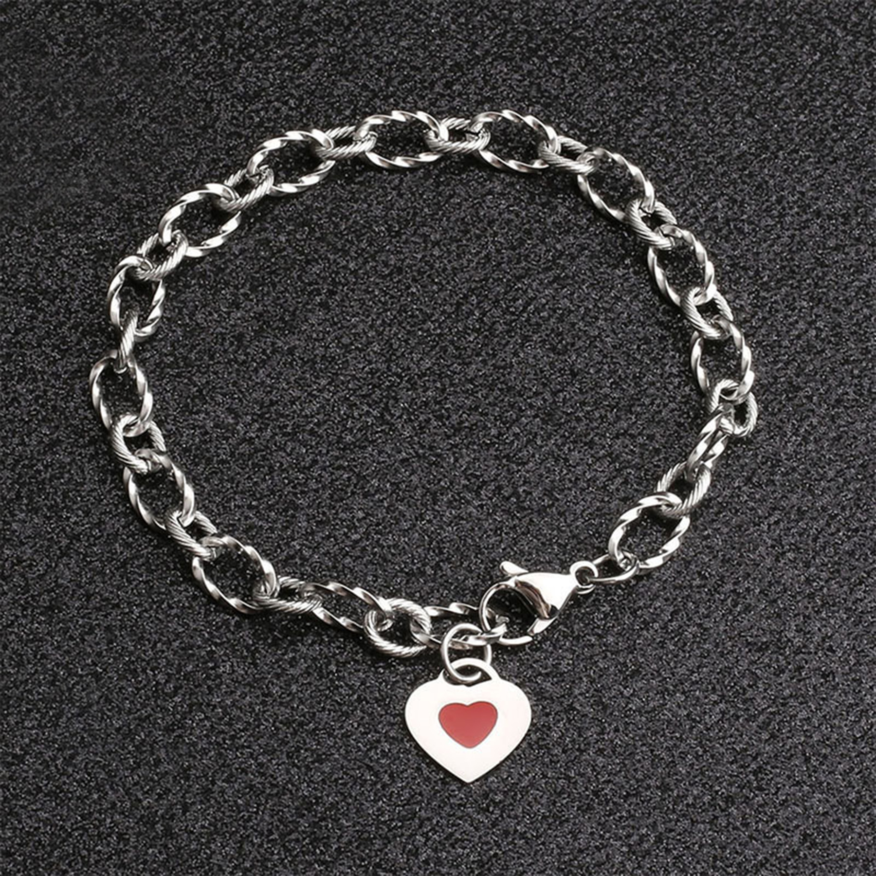 Heart Shape Chain Bracelet 3