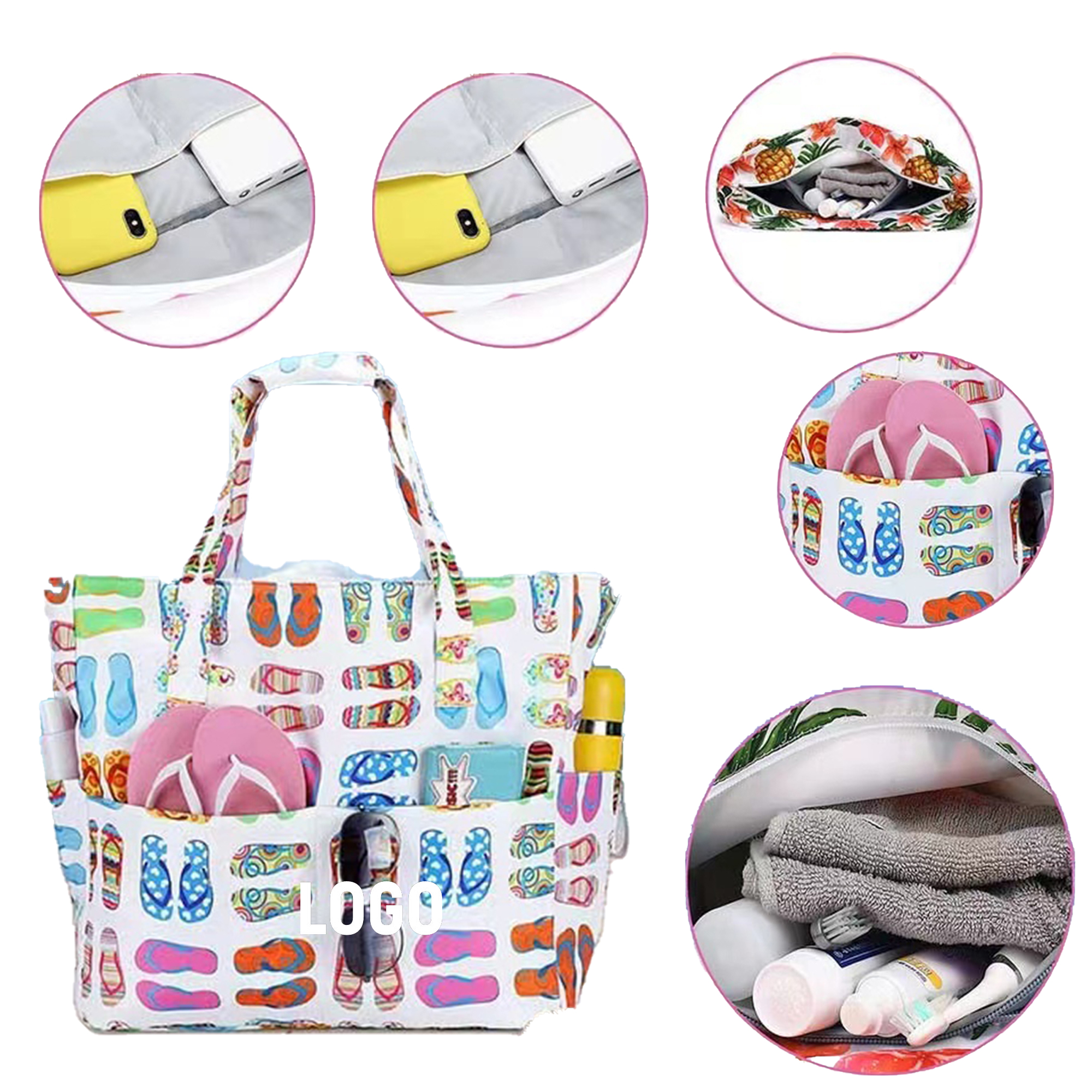Waterproof Beach Tote Pool Bags Women 3