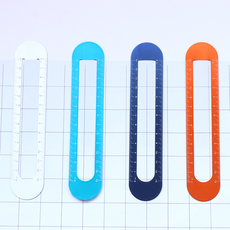 Metal Straight Bookmark Ruler 1