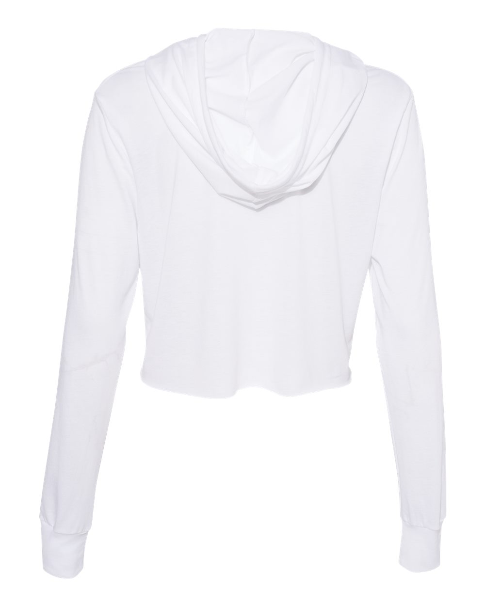 Women's Triblend Crop Long Sleeve Hoodie Tee - 8512 7