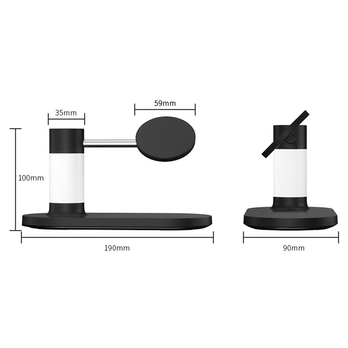 Universal Compatible 3 in 1 Fast Wireless Charging Stand QI 1