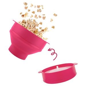 Foldable Silicone Microwave Popcorn Popper With Lid 1