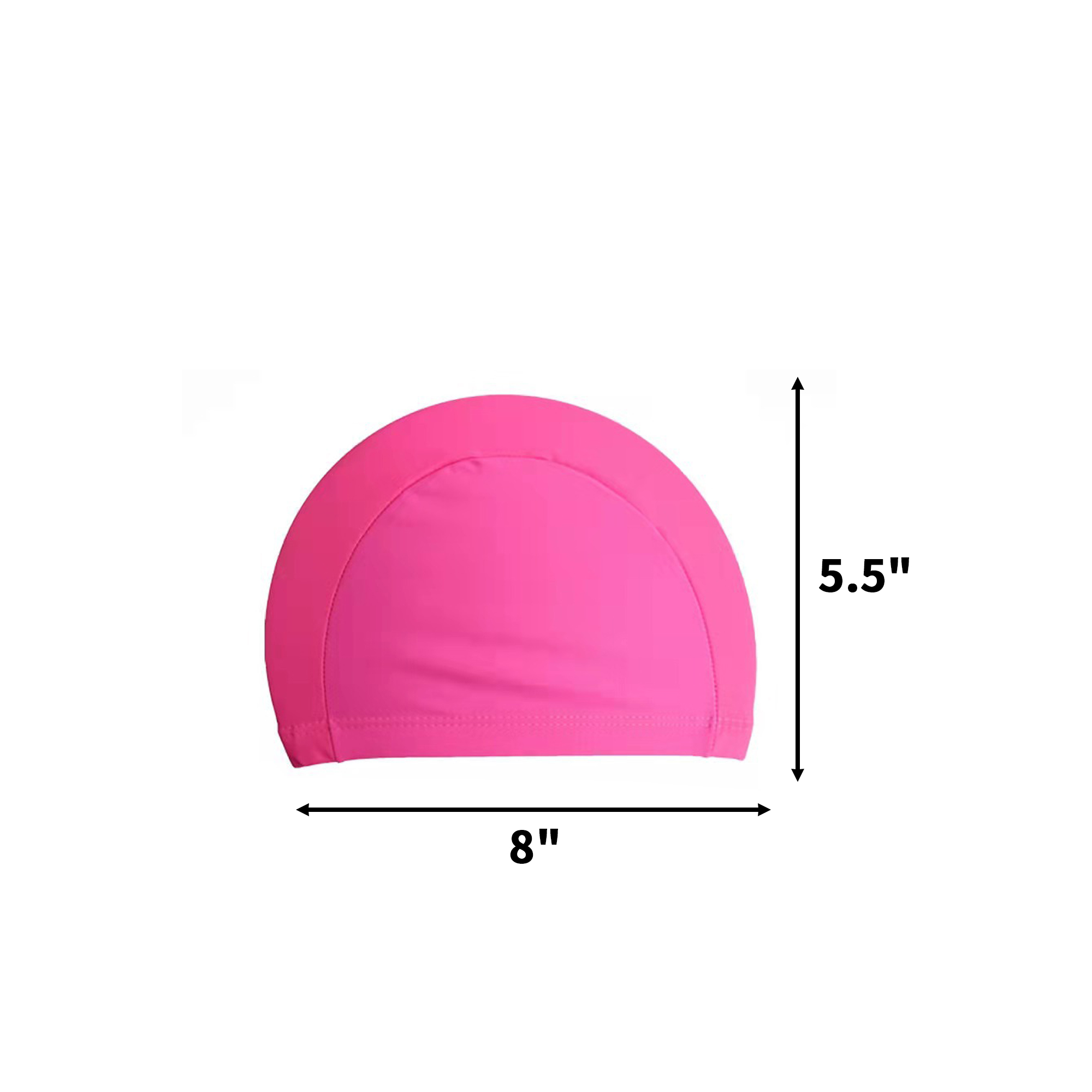 Polyester Swim Cap Elastic Design 8" X 5.5" 7