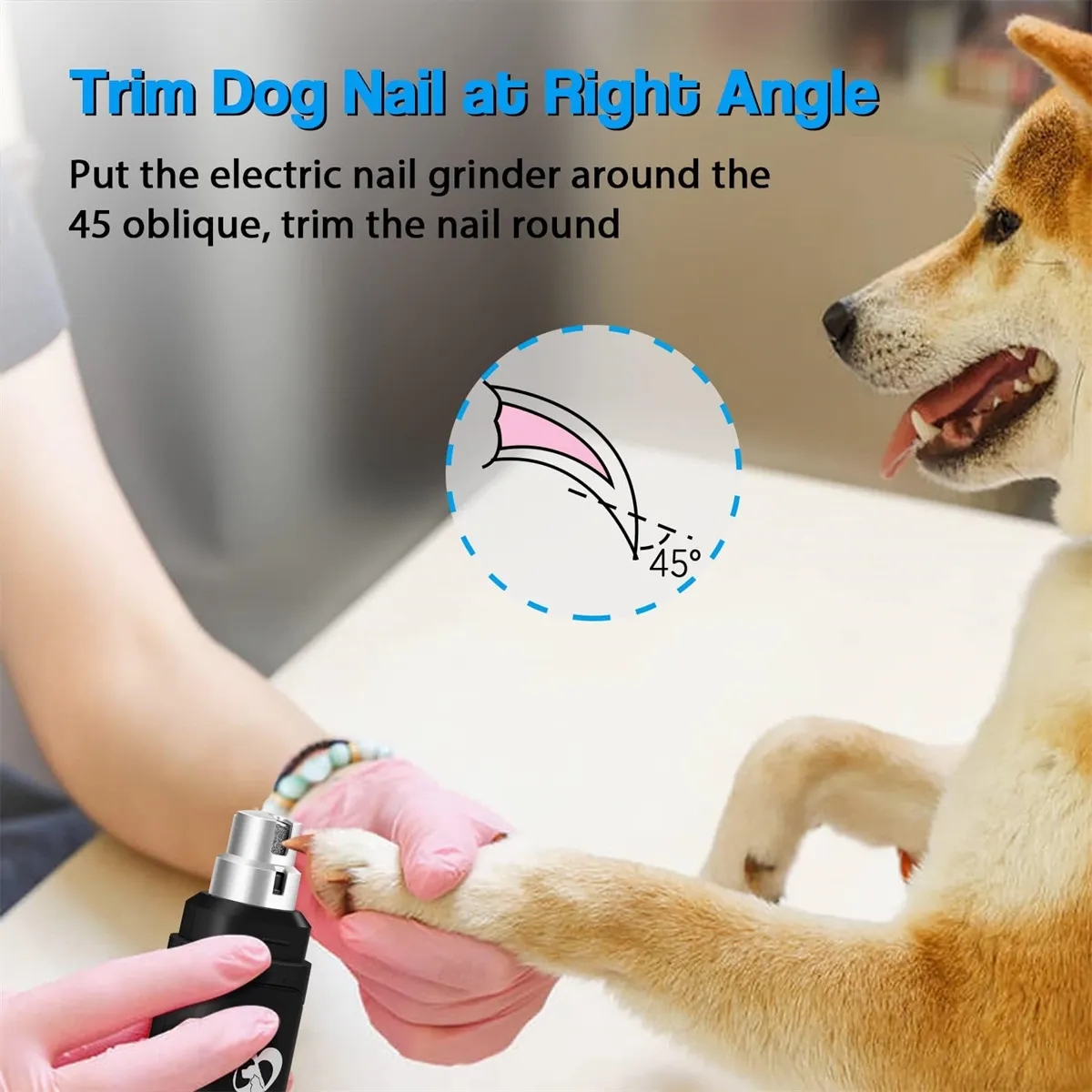 Rechargeable Pet Nail Trimmer 4