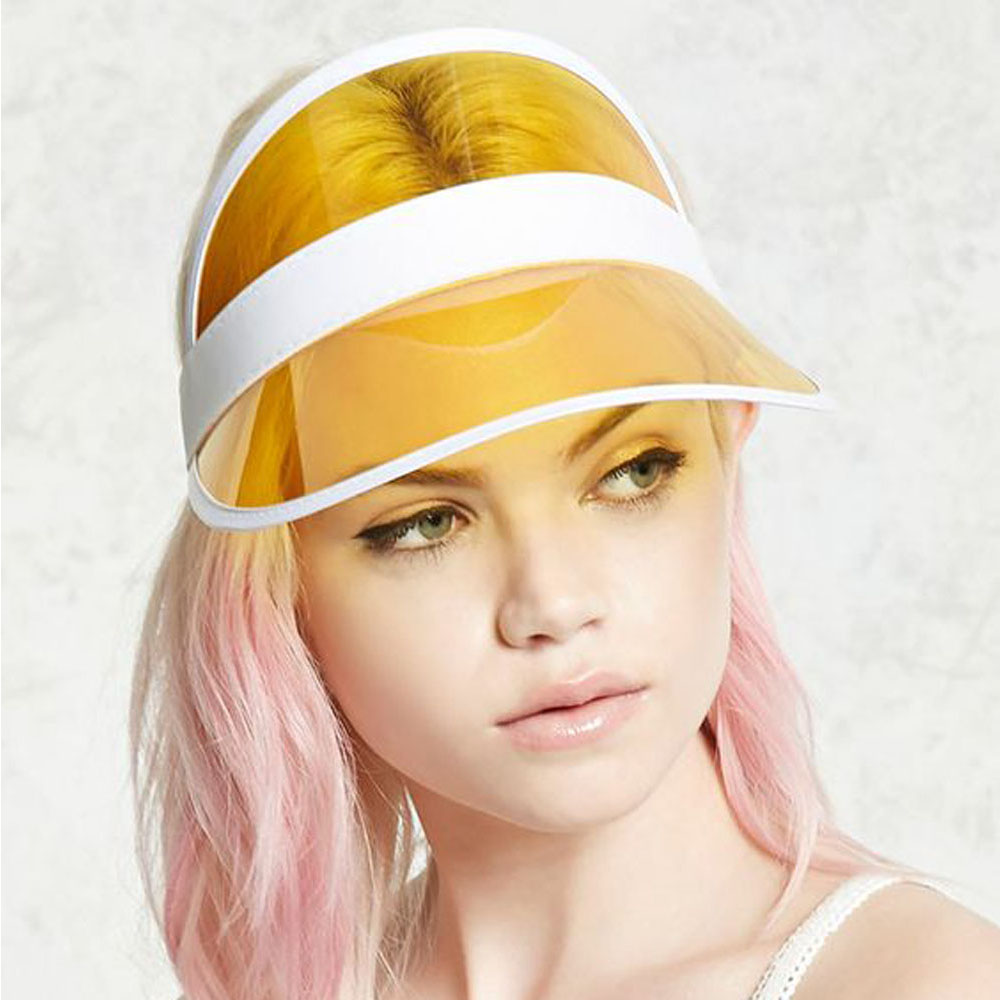 Clear Pvc Sun Visor Cap Empty Top Hat 2