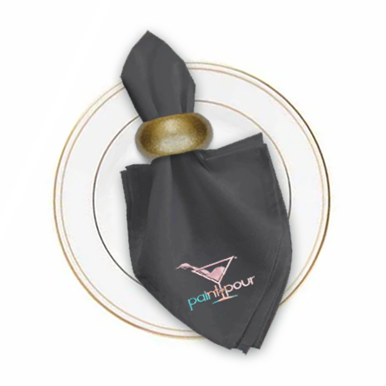 17 in. x 17 in. PolyPoplin™ Napkin (Embroidery Logo/Text) 53