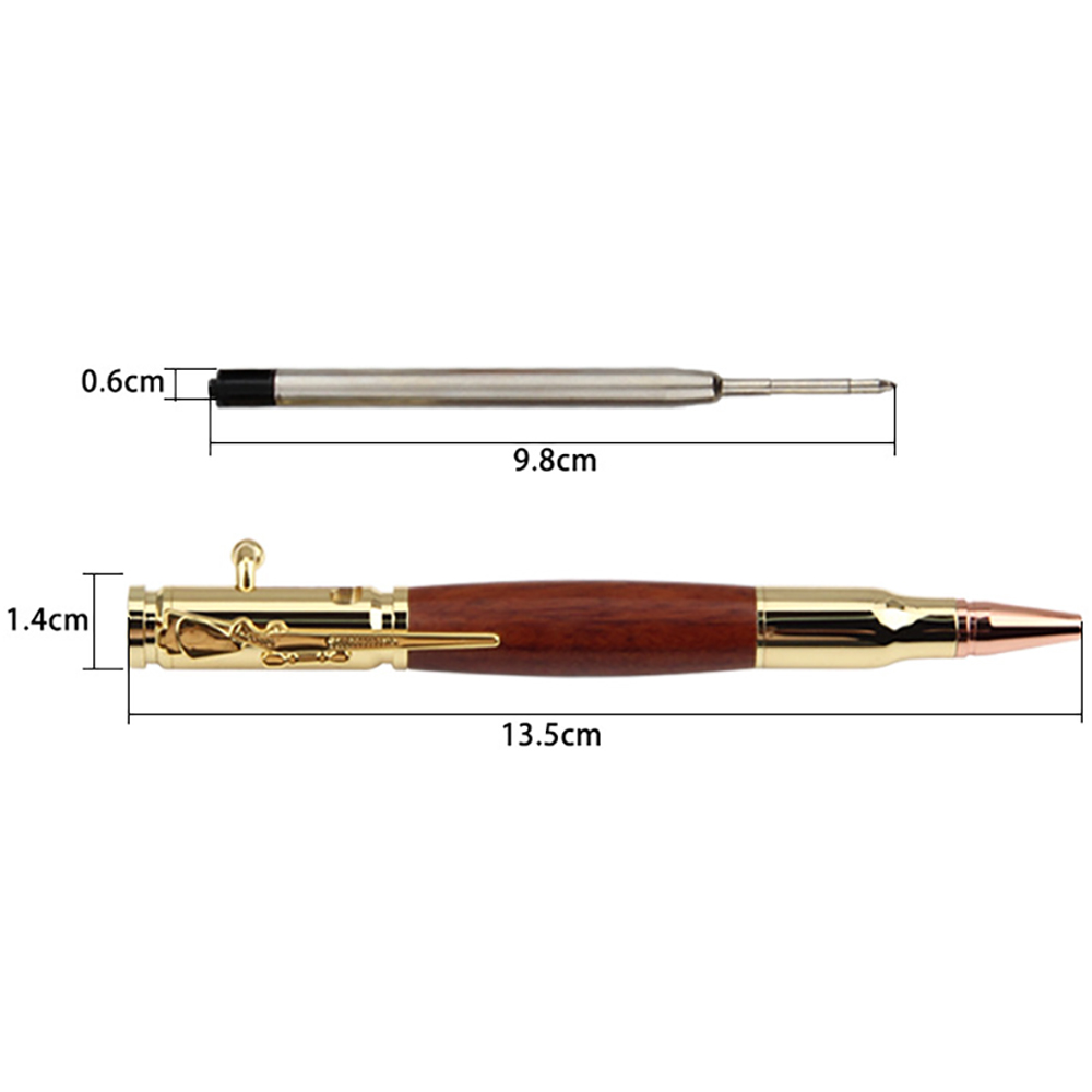 Gun Pen Brass Bullet Pen 4