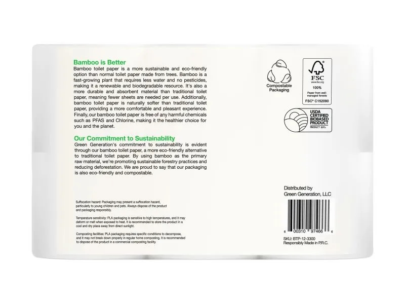 Green Generation Sustainable Bamboo Toilet Paper 4