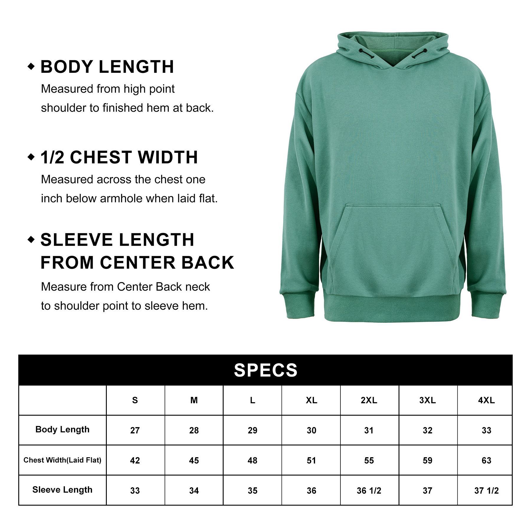Men's Classic Pullover Hooded Sweatshirts 2