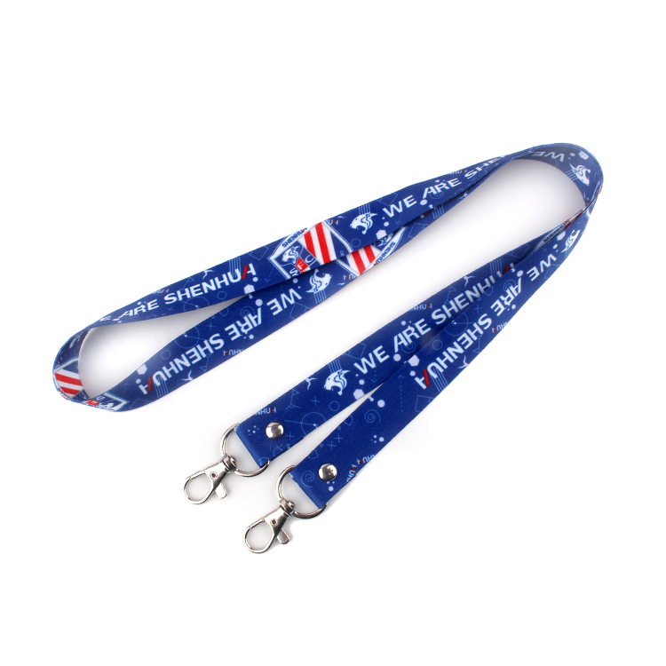 3/8" Custom Silkscreen Lanyards, Flat Ribbed PolyesRTVM 3