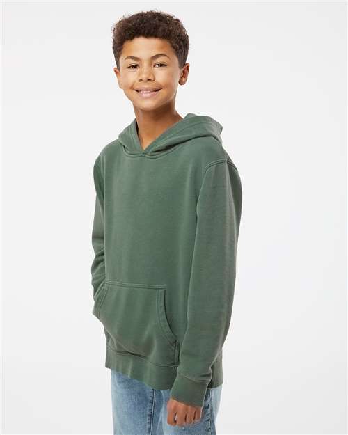 Youth Midweight Pigment-Dyed Hooded Sweatshirt - PRM1500Y 3