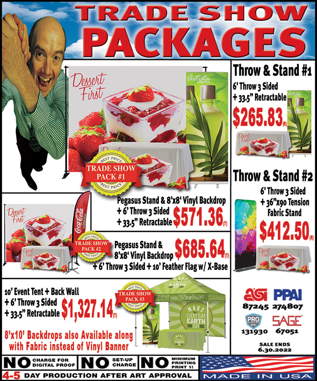 Pegasus Display Stand w/ 8'x8' Fabric Banner 2