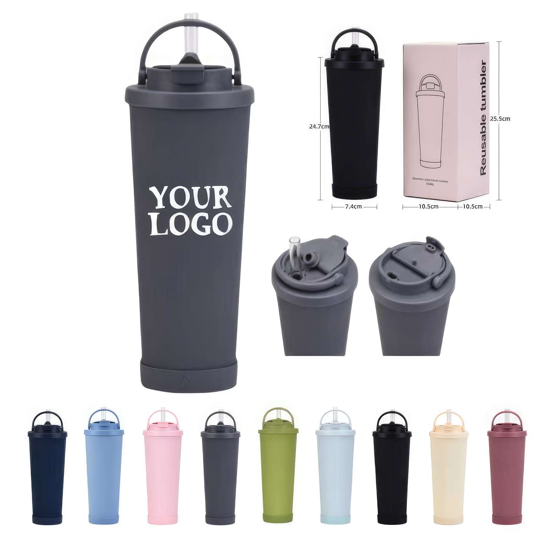 28 oz Venti Cup Water Bottles Double Wall Tumbler 2