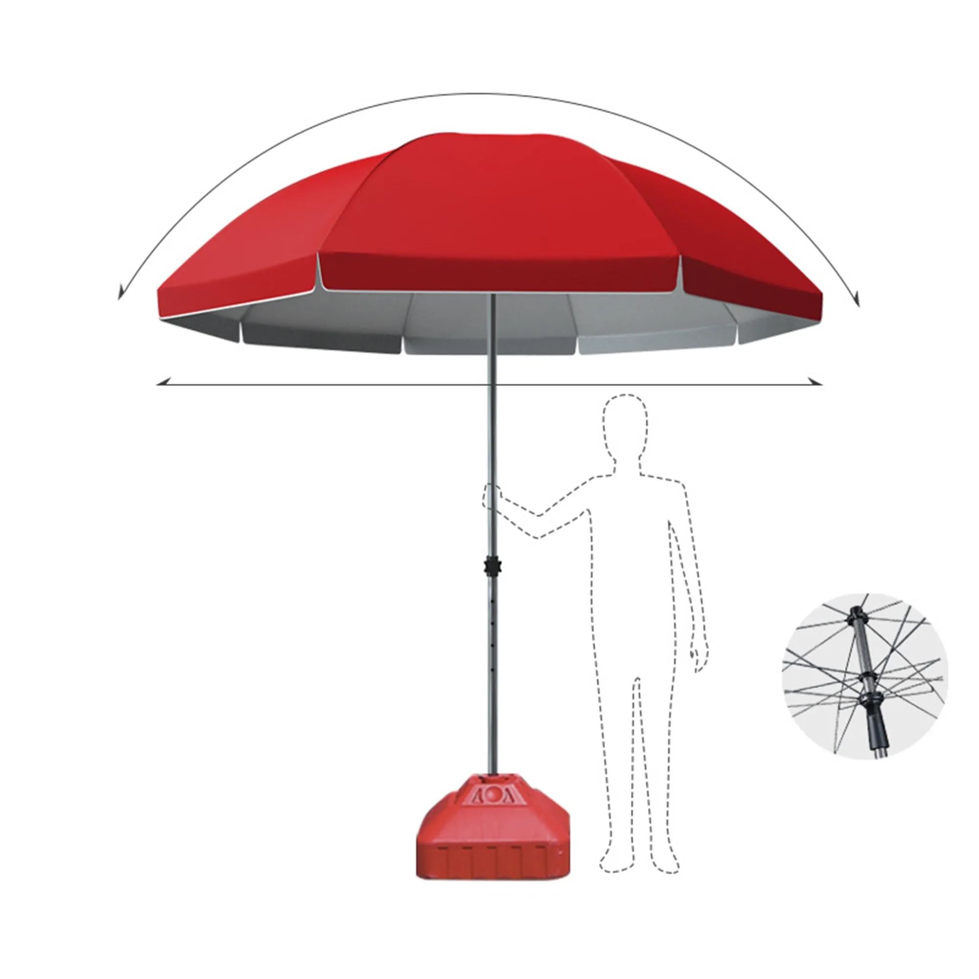 8 Panel Beach Umbrella 5