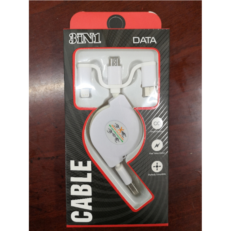 3 In 1 Retractable Multi 2.4A Fast Charging Cable 8