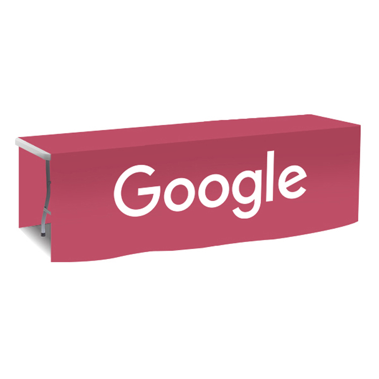 96 in. x 88 in. PolyKnit Table Drop (One Color Logo) 6