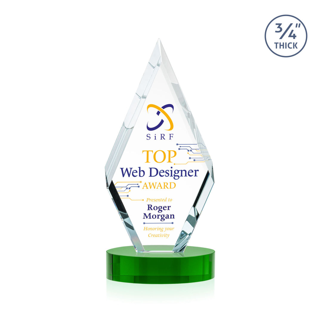 Richmond VividPrint™ Award on Alberton Base - Green 12
