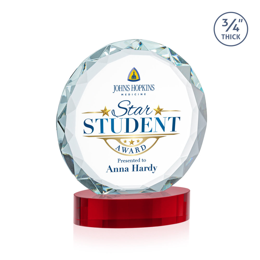 Centura VividPrint™ Award on Alberton Base - Red 9