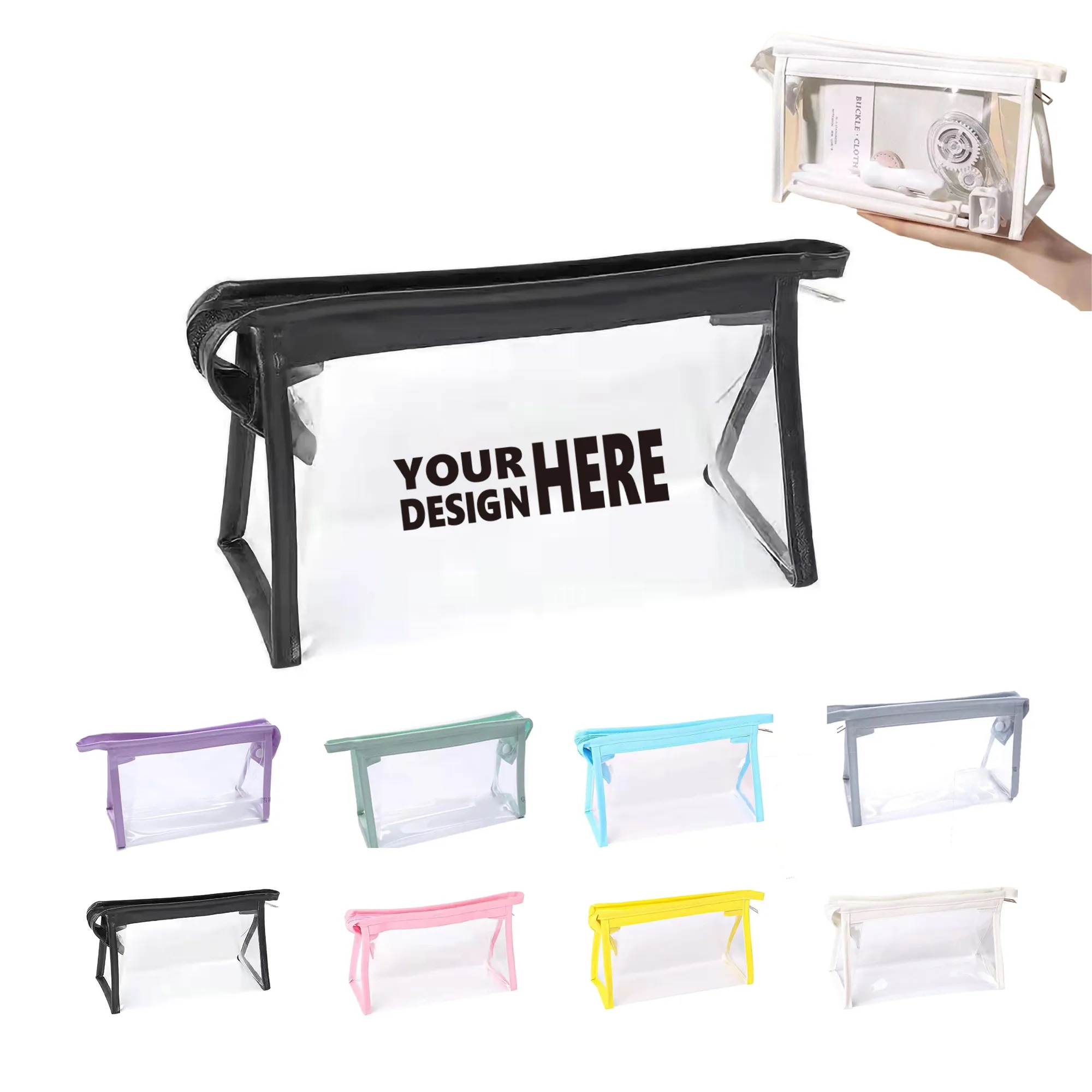 Clear Travel Toiletry Pouch MOQ 50 14