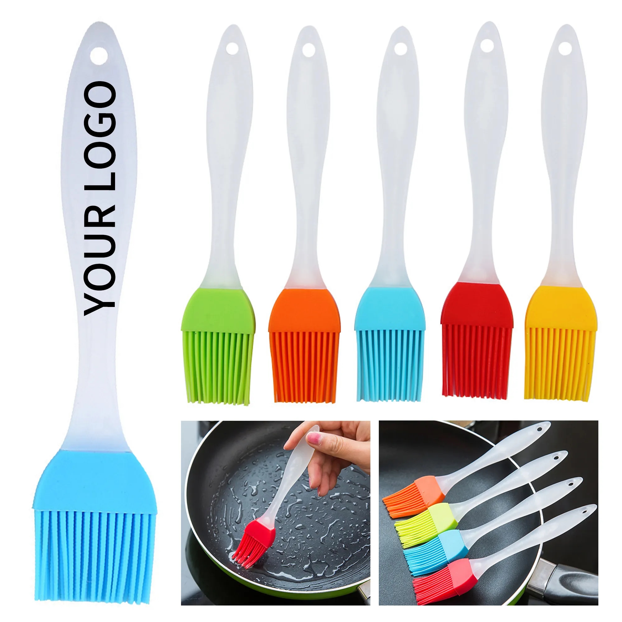 Short Handle Silicone BBQ Brush 1