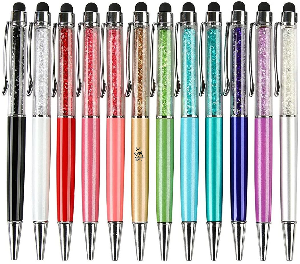 Crystal Ballpoint Pens with Stylus Tip 1