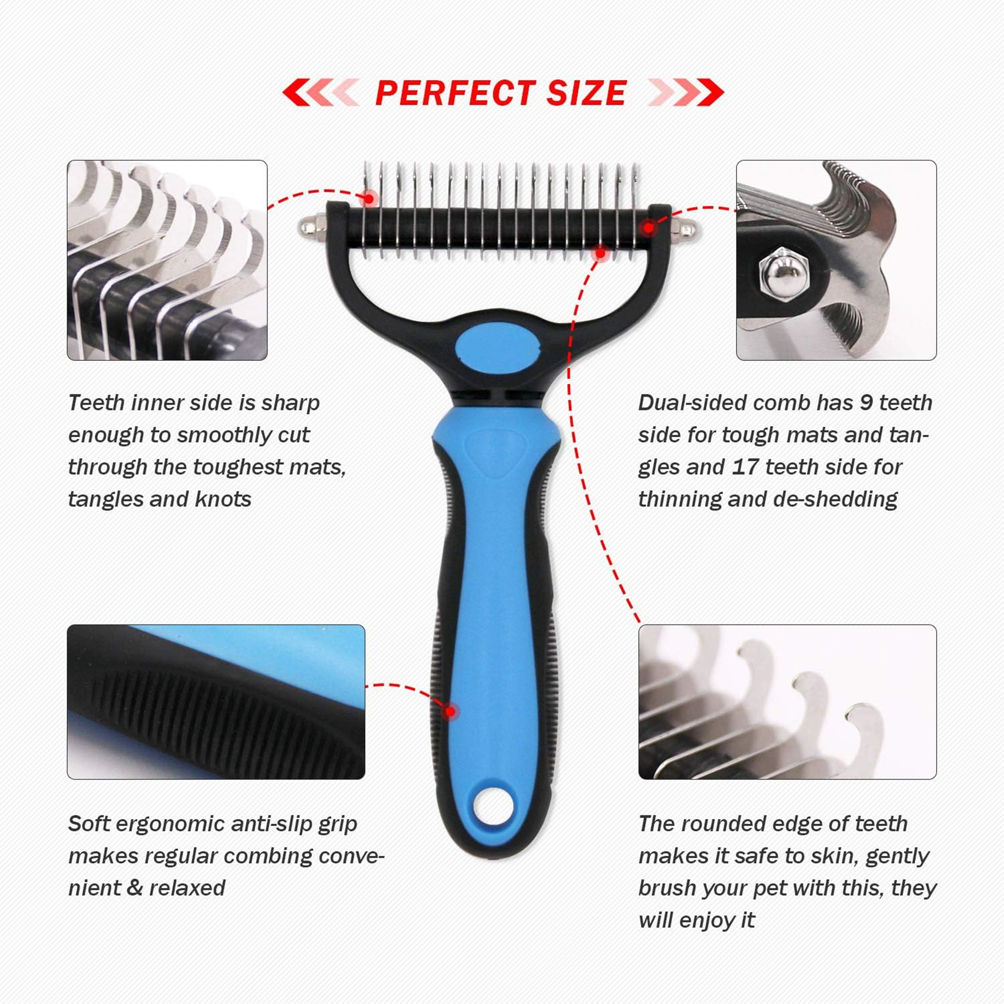 Double Sided Pet Grooming Brush 1