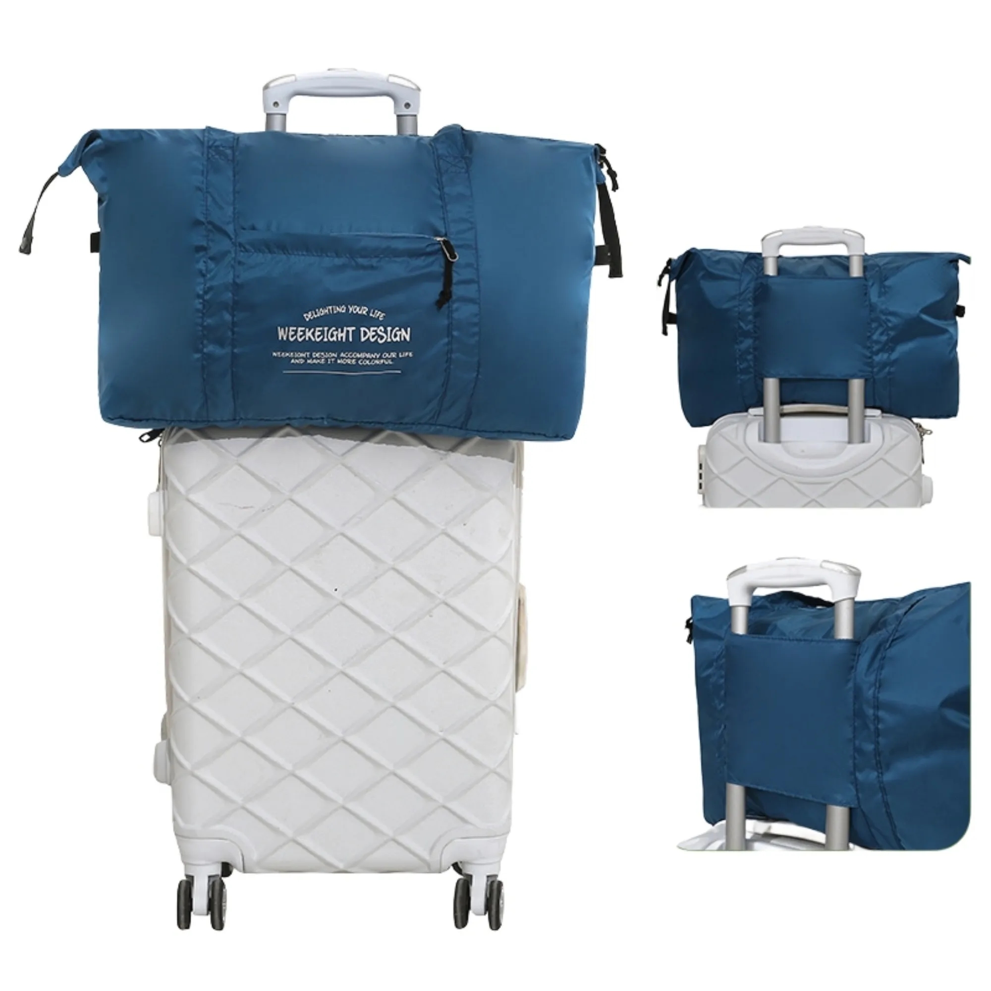 Large Nylon Luggage Bag Waterproof Fordable 7