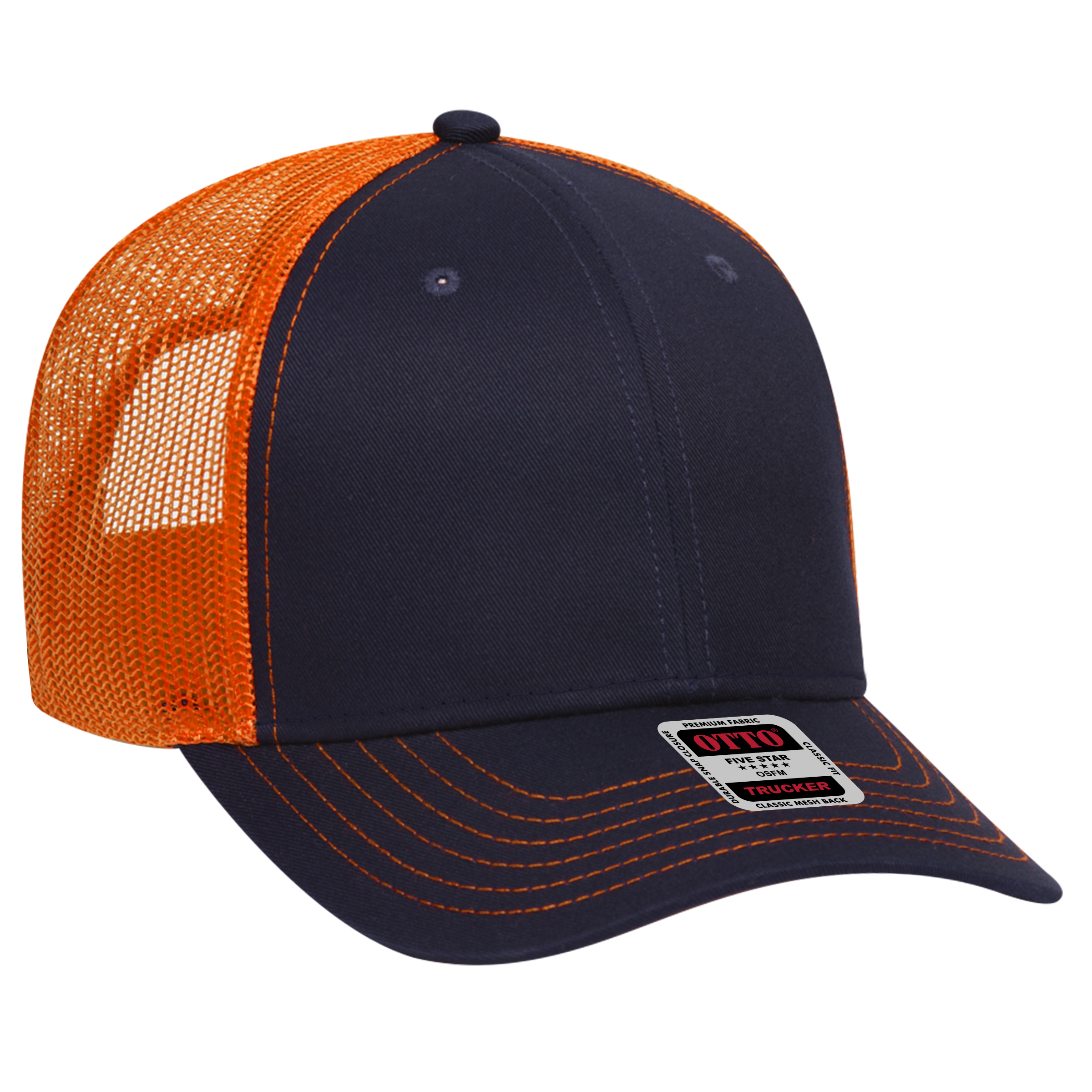 OTTO CAP® 6 Panel Low Profile Mesh Back Trucker Hat 233