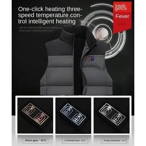 11 Zones Electric Heating Unisex Winter Warm Usb Rechargeable Smart Heated Vest 3