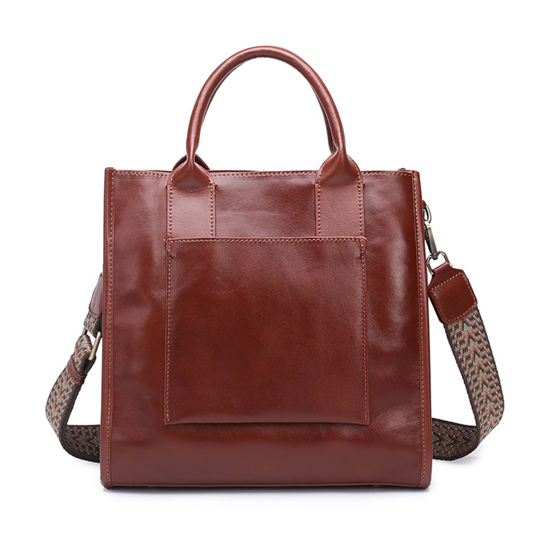 Vegan Leather Simple Vintage Shoulder Retro Handbag 10