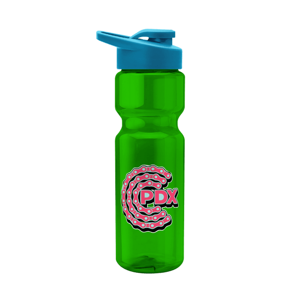 Blazer 28oz Transparent Bike Bottle w/Drink-thru Lid 862