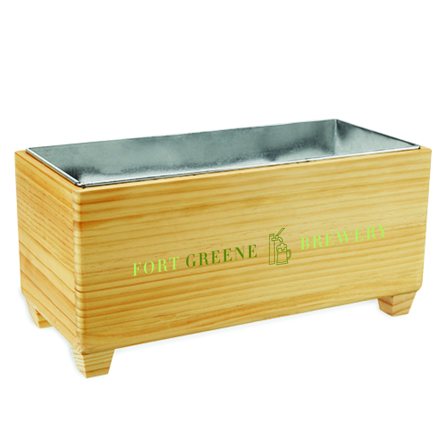 Twine Living® Wooden Beverage Tub 8