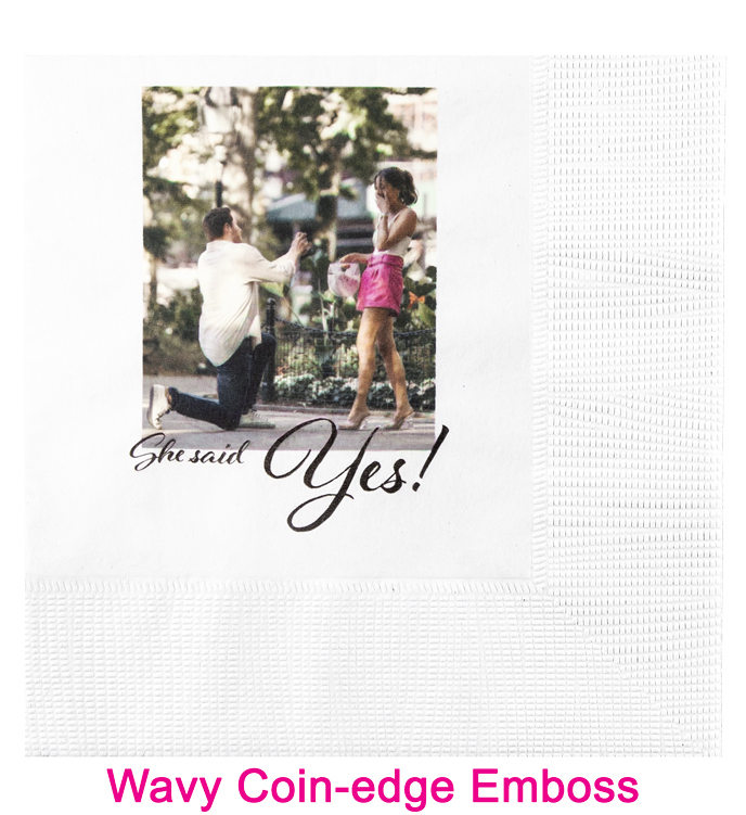 3-Ply White, Full Color Digital Print Beverage Napkin 3