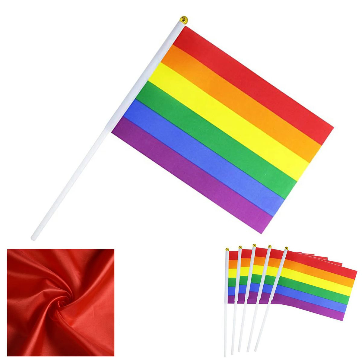 Polyester Hand Waving Flag for Outdoor Events 2