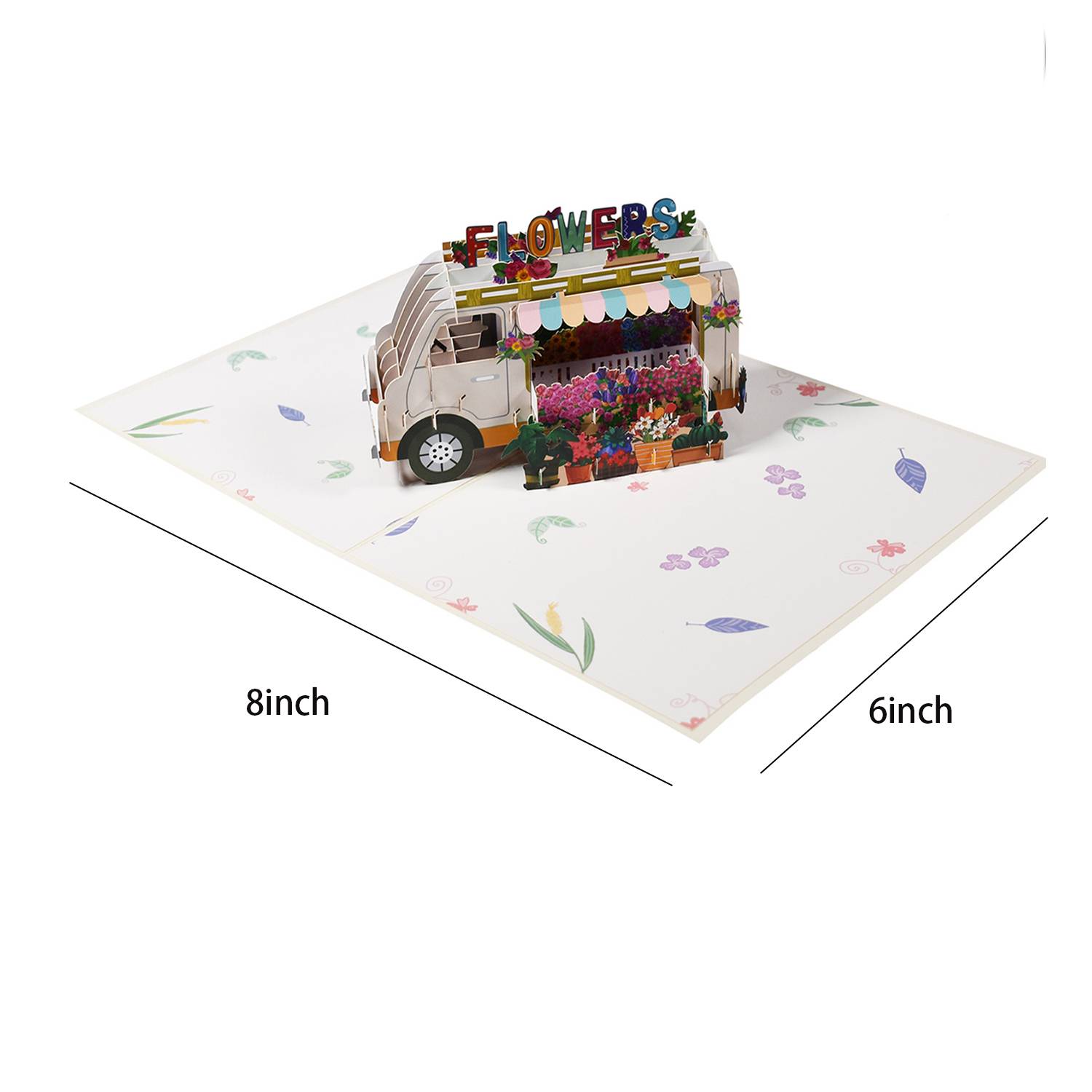 3D Pop-up Flower Truck Card – Birthday & Holiday Gift 2