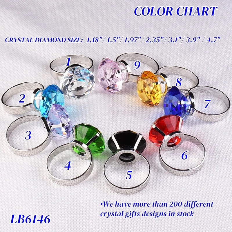 Crystal Napkin Holder Ring Diamond Engraved LOGO 2